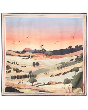 Aspinal of London Foulard South Downs - Rosa