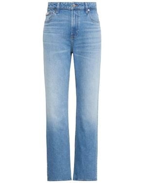 Calvin Klein Vaqueros Con Efecto Desgastado - Azul