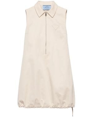 Prada Chino Mini-Dress - Natural