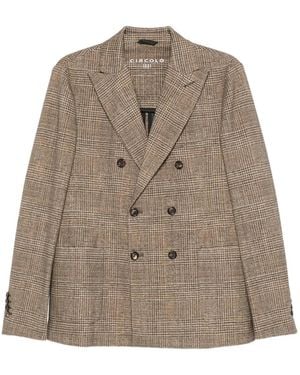 Circolo 1901 Double-Breasted Blazer - Brown