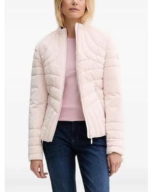 Guess Quilted Fitted Jacket - Pink