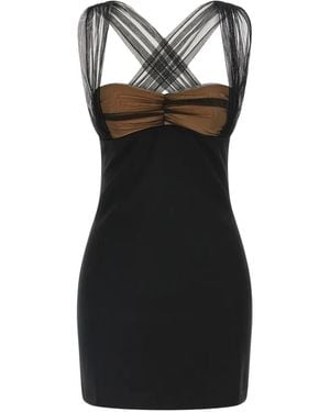 Nensi Dojaka Draped Mini Dress - Black
