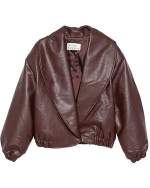 Source Unknown Eleni Bomber Jacket - Brown
