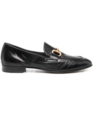 Mara Bini Leather Loafers - Black