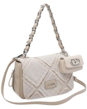 La Carrie Medium Isabel Crossbody Bag - White
