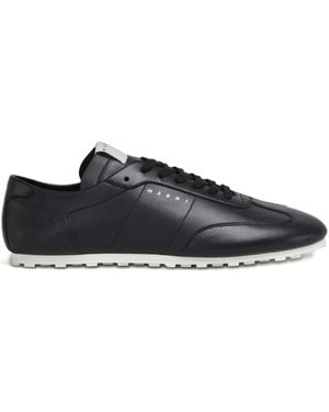 Marni Zapatillas de piel - Negro