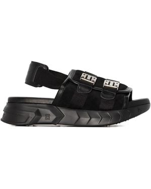 Givenchy Sandales Marshmallow 4G À Bride Arrière - Noir