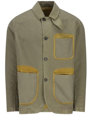 Massimo Osti Studio Patch-Pocket Jacket - Green