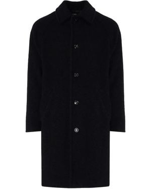 A.P.C. Gaston Button-Fastening Coat - Black
