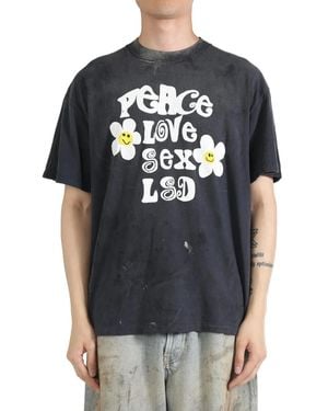 READYMADE Peace Cotton T-Shirt - Black