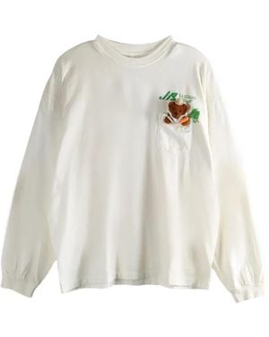 Doublet My Workwear Bear Chest-Pocket T-Shirt - White