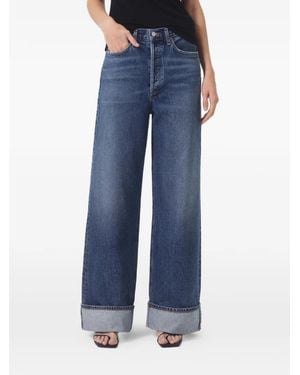 Agolde Control Jeans Met Omgeslagen Pijpen - Blauw