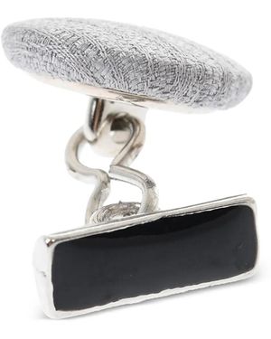 Corneliani Silk-Coated Cufflinks - White
