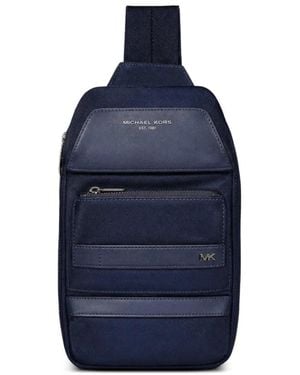 Piquadro Logo-Detail Backpack - Blue