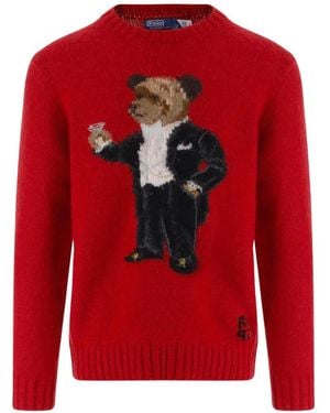 Polo Ralph Lauren Jersey Martini Bear - Rojo