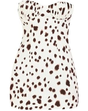 ROWEN ROSE Jurk Met Dalmatiër-Patroon - Wit