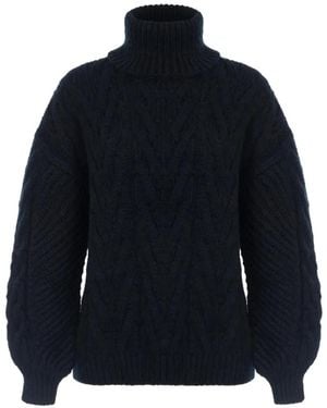 Elisabetta Franchi Gebreide Pullover - Blauw