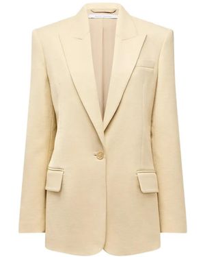Another Tomorrow Blazer De Vestir Oversize - Neutro