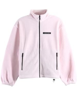 Canada Goose Tayen Logo-Patch Zip-Up Jacket - Pink