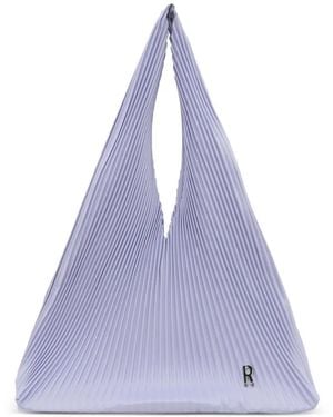 Repeat Cashmere Mini-Tote Bag Mit Falten - Lila