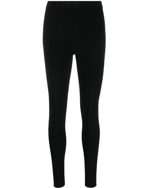 Rabanne Logo-Waistband Leggings - Black