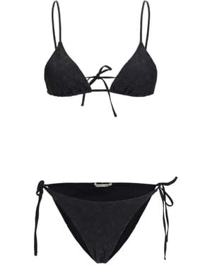 Kristina Ti Bikini À Fleurs - Black