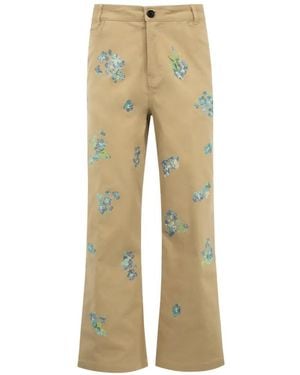 Libertine Cecil Beaton Crystal-Embellished Trousers - Natural