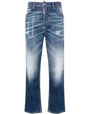 DSquared² Vaqueros Capri Boston De Talle Alto - Azul
