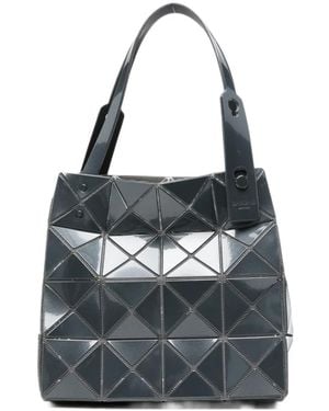 Issey Miyake Geometric-Panelled Tote Bag - Blue
