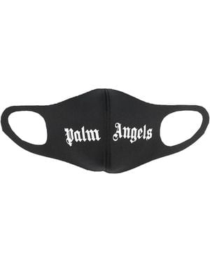 Palm Angels Mundschutz Mit Logo-Print - Schwarz