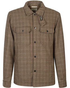 Woolrich Alaskan Houndstooth Pattern Jacket - Brown