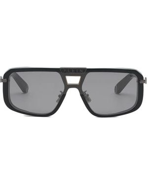 Philipp Plein Shield-Frame Sunglasses - Grey