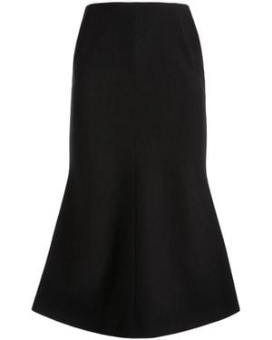 Bally Falda midi con pliegues - Negro