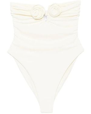 LaRevêche Alma Badpak Met Bloemen-Applicatie - Wit