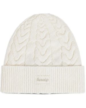 Fusalp Cable Beanie - White