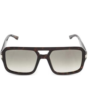 DSquared² Tortoiseshell-Effect Square-Frame Sunglasses - Grey