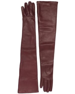 TOTEME Extra-Long Leather Gloves - Purple