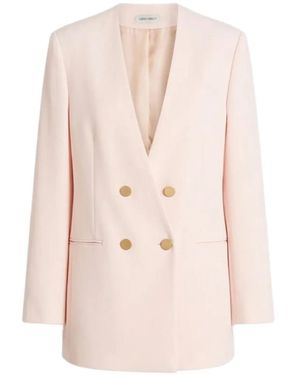 Alberta Ferretti Double-breasted Blazer - Pink