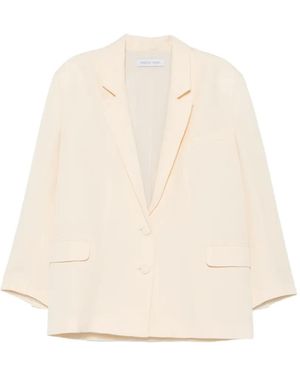 Raquel Diniz Giada Single-Breasted Blazer - Natural
