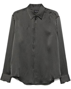 Giorgio Armani Silk Shirt - Gray