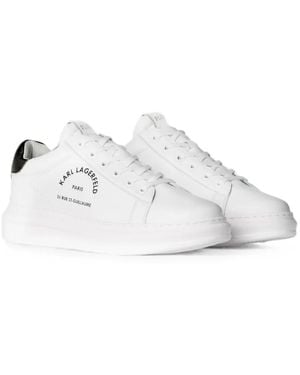 KARL LAGERFELD Kapri Maison Logo-Print Sneakers - White