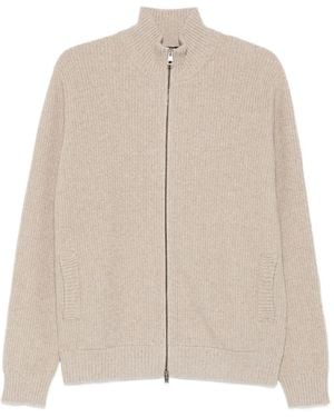 Roberto Collina Ribbed Cardigan - Natural