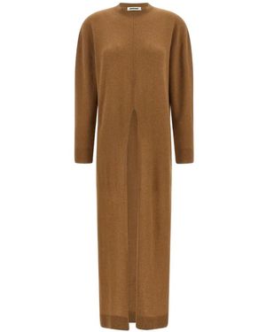 DARKPARK Gia Front-Split Long Sweater - Natural