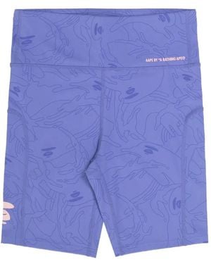 Aape By A Bathing Ape Urban Active Shorts - Blue