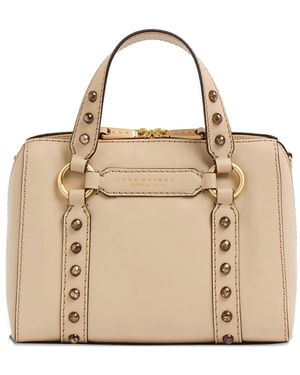 The Bridge Laura Wow Studded Leather Tote Bag - Natural