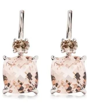 Wouters & Hendrix 18Kt Rotgoldohrringe Mit Diamanten - Weiß