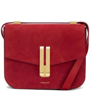 DeMellier The Vancouver Suede Cross Body Bag - Red
