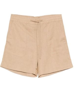 Ralph Lauren Drawstring-Waist Patch-Pocket Shorts - Natural