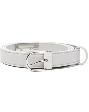Victoria Beckham Dorian B Buckle Belt - White