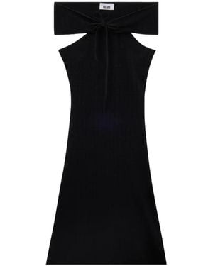 Gcds Cut-Out-Design Maxi Dress - Black